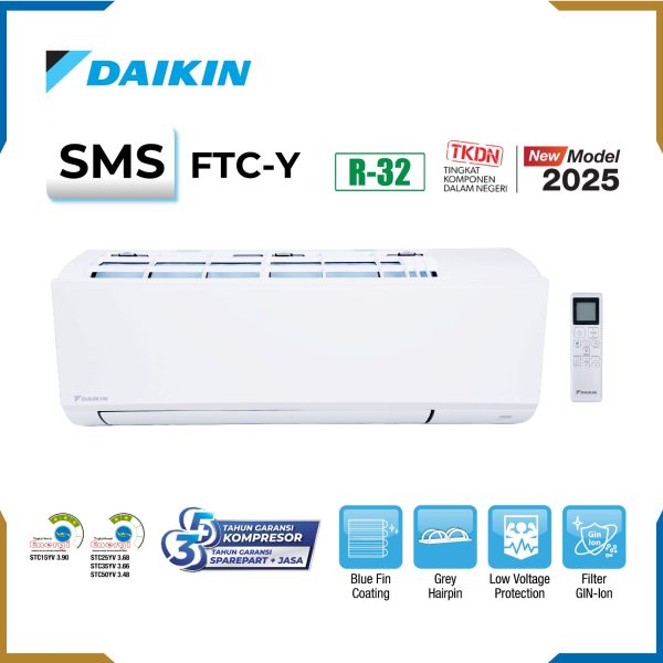 AC Daikin Split Standard 2 PK FTC50 Lokal R32