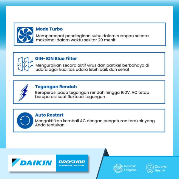 AC SPLIT DAIKIN NON INVERTER STV20CXV - Gambar 5